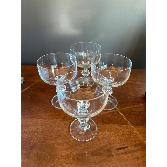 Claudia Crystal Champagne Glass Coupe Set of 4 - Picture 2 of 6